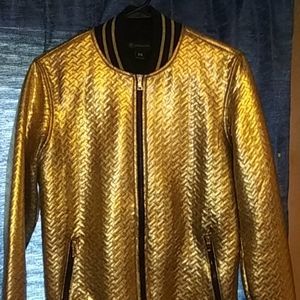 Men's Express Sweaters size small. Gold INC jacket